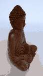 Buddha Hartholz, Figur Buddha aus Holz geschnitzt - 26 cm - P1020923-2.jpg